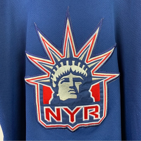 Vintage Starter New York Rangers Retro Hockey Jersey Blue Men’s Large RARE - Picture 4 of 9